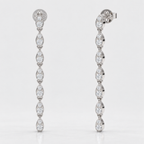 Cercei cu diamante naturale - Diamond Cascade