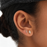 Cercei cu diamante naturale Diamond Curve