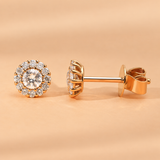 Cercei cu diamante naturale HALO DIAMONDS