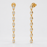 Cercei cu diamante naturale - Diamond Cascade