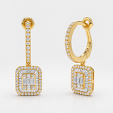 Cercei cu diamante naturale - Diamond Outline (0.98 ct)