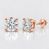 Cercei cu diamante naturale - Sparkle Studs