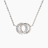 Colier cu diamante naturale - Harmony Circles