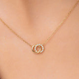 Colier cu diamante naturale - Harmony Circles