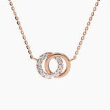 Colier cu diamante naturale - Harmony Circles