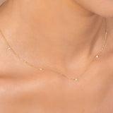 Colier cu diamante naturale - Floating Diamonds