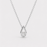 Colier cu diamant natural si pandantiv Lacrima