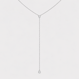 Colier cu diamante naturale - Lariat Necklace