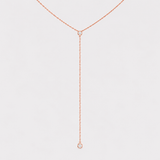 Colier cu diamante naturale - Lariat Necklace