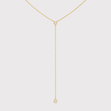 Colier cu diamante naturale - Lariat Necklace