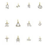 Colier din aur cu simbol zodiacal si diamante