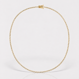 Colier tennis din aur cu diamante de 3.4 ct