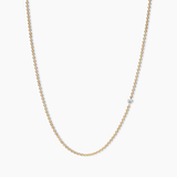 Colier cu diamant natural - Single Floating Diamond