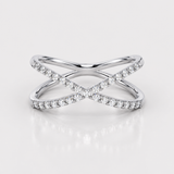 Inel cu diamante - CRISS CROSS (0.60) ct
