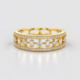 Inel cu diamante naturale - IMPERIAL BAGUETTE