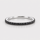 Inel cu diamante negre - BLACK ETERNITY