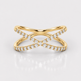 Inel cu diamante - CRISS CROSS (0.60) ct