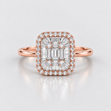 Inel cu diamante naturale - Diamond Royal Baguette