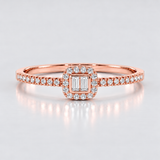 Inel de logodna cu diamante naturale - Baguette Dream