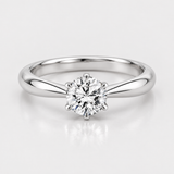 Inel cu diamant natural solitaire -  Tiffany style
