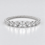 Inel din aur cu diamante naturale Twisted Diamonds