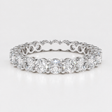 Inel din aur cu diamante Eternity de 2.40 ct.