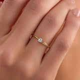 Inel cu diamant natural - ETERNAL SOLITAIRE