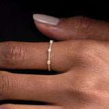 Inel cu diamante naturale - DELICATE TRIO DIAMONDS