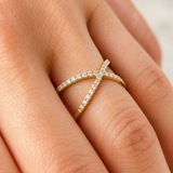 Inel cu diamante - CRISS CROSS (0.60) ct