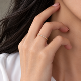 Inel din aur cu diamante naturale Half Eternity 0.18 ct.
