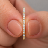 Inel din aur cu diamante naturale Half Eternity 0.18 ct.