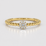 Inel cu diamante naturale - Diamond Floral Daisy