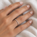 Inel din aur cu diamante Half-Eternity