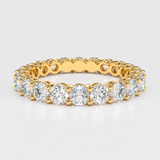 Inel din aur cu diamante Eternity de 2.40 ct.