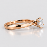 Inel cu diamant natural solitaire -  Tiffany style