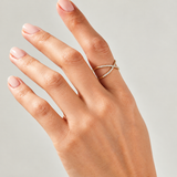 Inel cu diamante - CRISS CROSS (0.60) ct