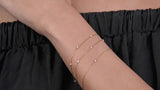 Bratara cu cinci diamante naturale - My Beautiful Diamonds