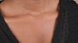 Colier cu diamante naturale - Lariat Necklace